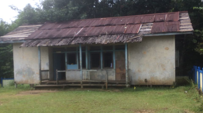 Gedung SDN 6 Pinoh Utara yang memperihatinkan