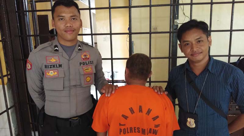 Tersangka AR als MN als MD bin AB di amankan Polres Melawi