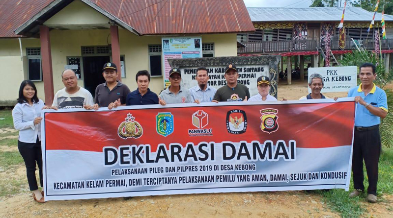Deklarasi Kampanye Damai yang dilakukan Oleh Polsek Kelam Permai