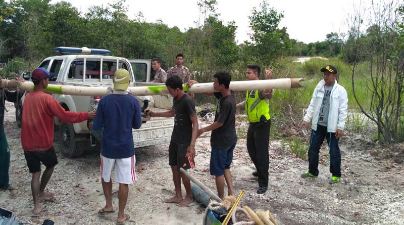 Penertiban PETI Oleh Polres Sintang  