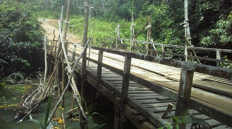 Jembatan Sungai Alem Yang Kondisinya Memprihatinkan, Sehingga Membutuhkan Perbaikan Segera
