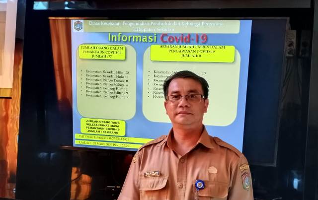 Juru Bicara Gugus Tugas penanganan Covid-19 Kabupaten Sekadau Henry Alpius