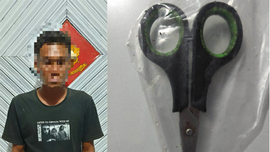 Tersangka dan Barang Bukti. Poto: Humas Polres Sintang