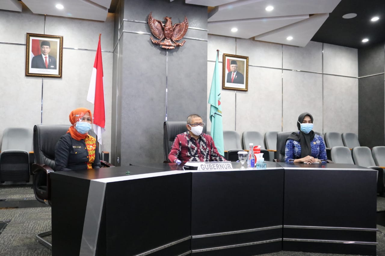 Gubernur Kalbar, Sutarmidji bersama ketua DPRD Melawi dan Pjs Bupati Melawi, saat melakukan pertemuan untuk berkonsultasi terkait persoalan APBD perubahan Melawi 2020. (Ist) 