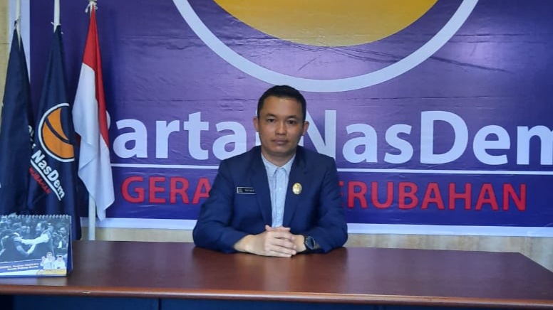 Ketua Fraksi Nasdem DPRD Melawi, Supardi, saat ditemui di Sekretariat Nasdem Melawi. (Ist) 