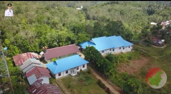 Bangunan Puskesmas Sokan, tampak dari atas. (Ist) 