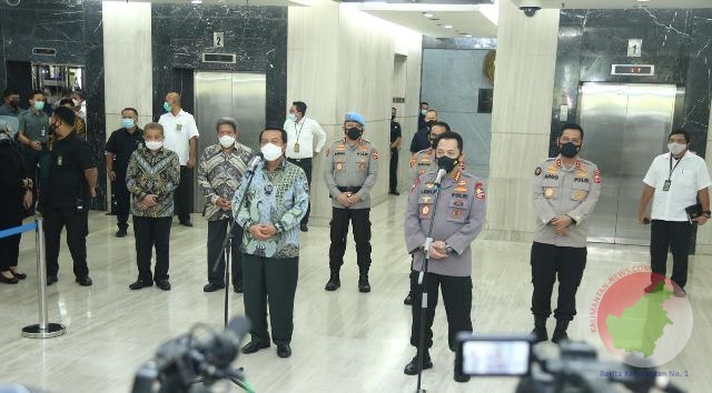 Kapolri Jenderal Listyo Sigit di Mahkamah Agung, Jakarta, Selasa (2/2/2021). 
