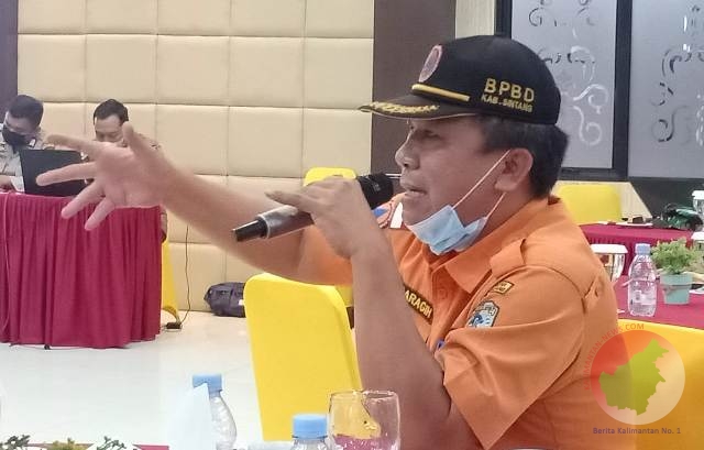 Kepala BPBD Kabupaten Sintang, Bernhard Saragih.