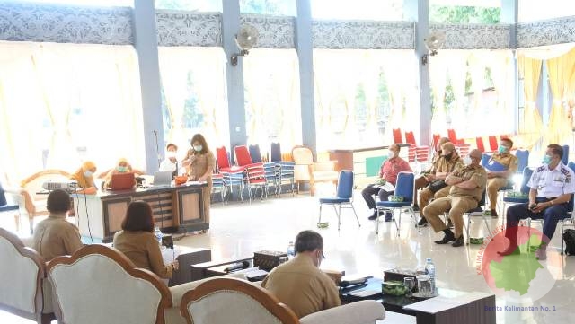 Satuan Tugas Penanganan Covid-19 Kabupaten Sintang menggelar rapat koordinasi