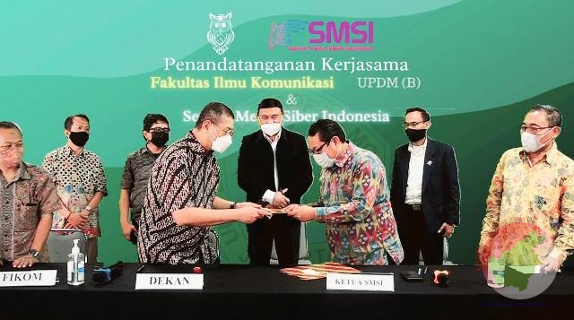 kerjasama penyelenggaraan UKW antara SMSI dan Lembaga Uji Kompetensi Wartawan Fakultas Ilmu Komunikasi Universitas Prof Dr Moestopo (Beragama) di Laboratorium Multimedia FIKOM UPDM (B), Jakarta Selatan