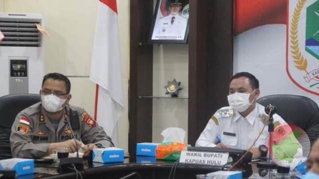 Wabup Kapuas Hulu Ikuti Rakornis Pengendalian Inflasi 2021 secara virtual