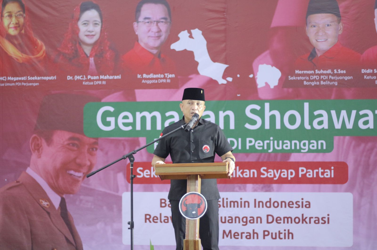 Dewan Pimpinan Daerah (DPD) PDI Perjuangan Provinsi Kepulauan Bangka Belitung menggelar pelantikan Sayap Partai PDI Perjuangan