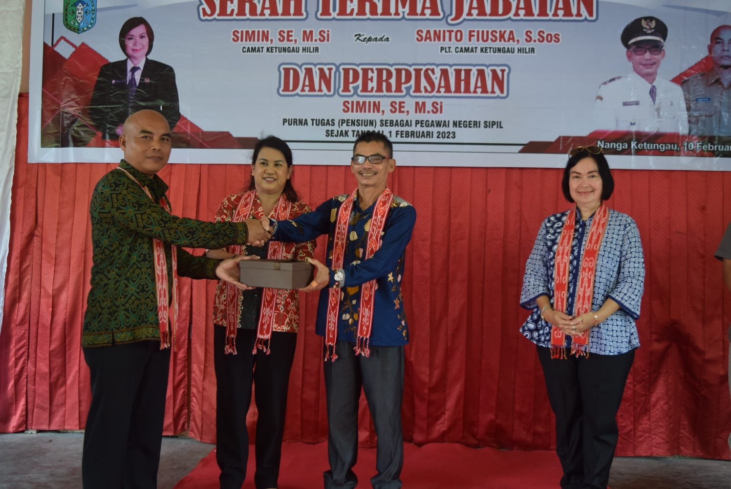 Serah Terima Jabatan Camat Ketungau Hilir.