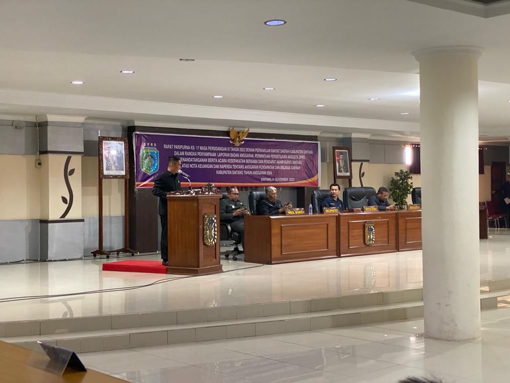 Herinius Laka Juru Bicara Badan Anggaran DPRD Sintang