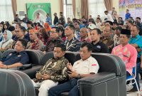 Ketua Komisi III DPRD Kabupaten Barito Utara, H. Tajeri, S.E., S.H., M.H., menghadiri prosesi pelantikan pengurus Persatuan Wartawan Indonesia (PWI) Kabupaten Barito Utara masa bakti 2025–2028.