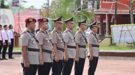 Prosesi Sertijab yangndilaksanakan Polres Melawi di Lapangan Apel Polres Melawi (Ist)