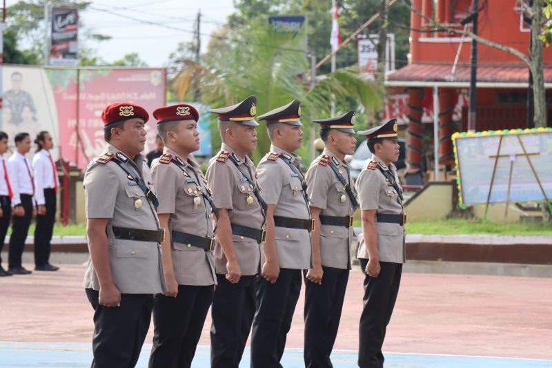 Prosesi Sertijab yangndilaksanakan Polres Melawi di Lapangan Apel Polres Melawi (Ist)