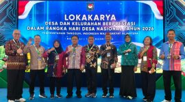 Kelurahan Nyarumkup, Kecamatan Singkawang Timur, Kota Singkawang, goro bersama sebelum mengikuti Lokakarya Desa dan Kelurahan Berprestasi dalam rangka Hari Desa Nasional 2026 (Dedi Irawan)