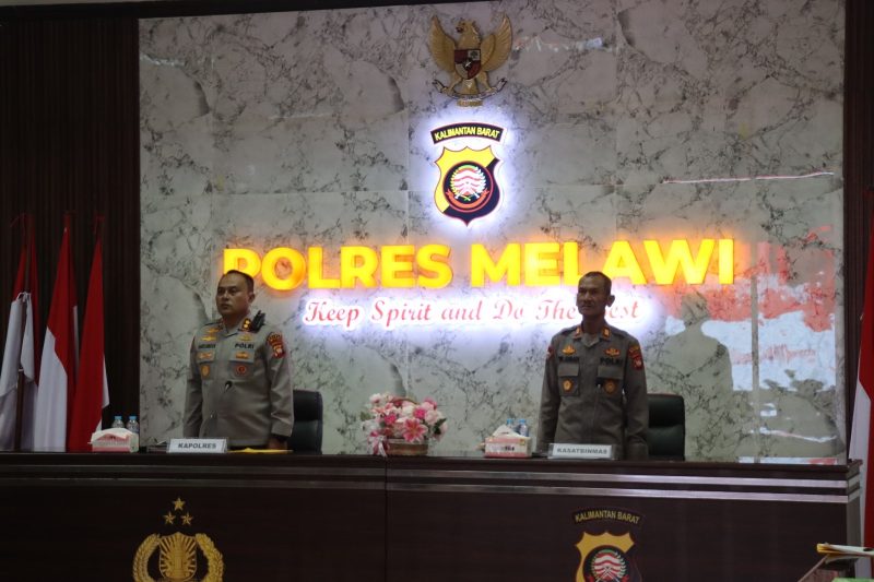 Rapat Koordinasi (Rakor) Fungsi Teknis Binmas dan Bhabinkamtibmas jajaran Polres Melawi. (Ist)