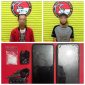 Kedua tersangka bersama barang bukti saat di amankan di Polres Melawi. (Ist) 