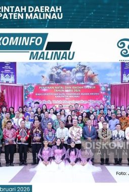 Bupati Wempi W Mawa Apresiasi Guru Agama dalam Perayaan Natal Bimas Kristen di Malinau