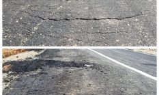 Belum Rampung, Aspal Jalan Tebidah–Bunyau–Serawai Sudah Retak dan Mengelupas