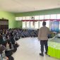 Siswa SMA N 1 Belimbing mendengarkan sosialisasi penerimaan anggota Polri Tahun 2026. (Ist)