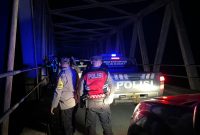Peningkatan Patroli Malam oleh pihak kepolisian di seputaran jembatan Melawi II. (Dedi Irawan)