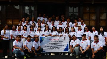 Bupati Sintang Lepas Tim Pesparawi Nasional XIV, Optimistis Raih Prestasi di Manokwari