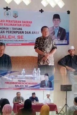 Saleh Sosialisasikan Perda Perlindungan Perempuan dan Anak serta Ekonomi Kreatif di Nunukan